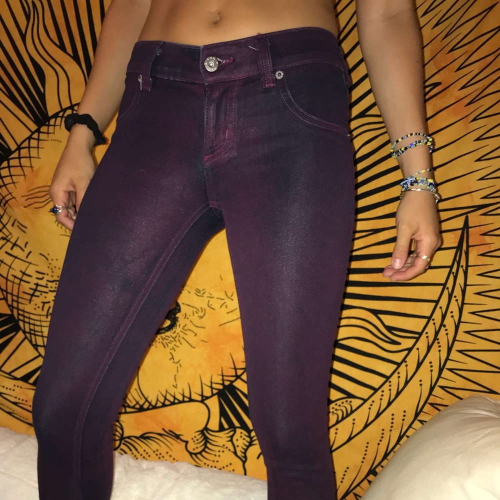 Carmar Maroon wax jeans size 24